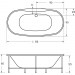 SANITEC SYLVIA ΜΠΑΝΙΕΡΑ 180X90cm 